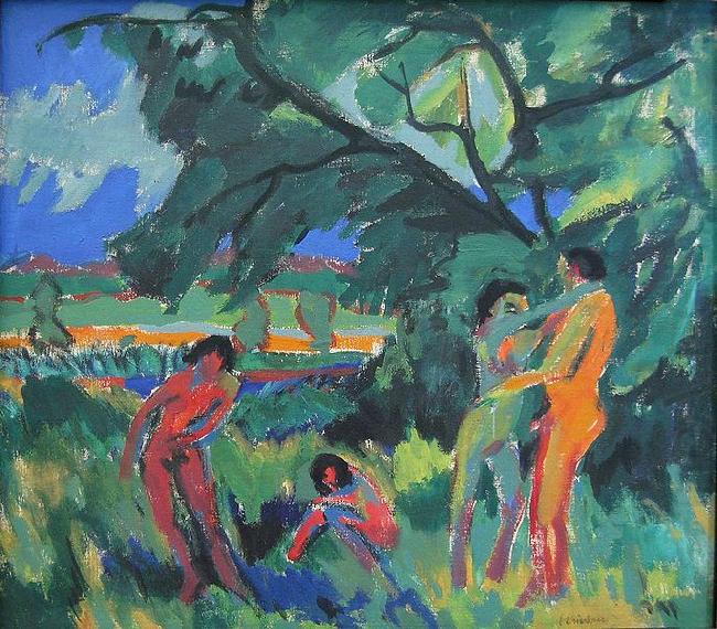 Spielende nackte Menschen, Ernst Ludwig Kirchner